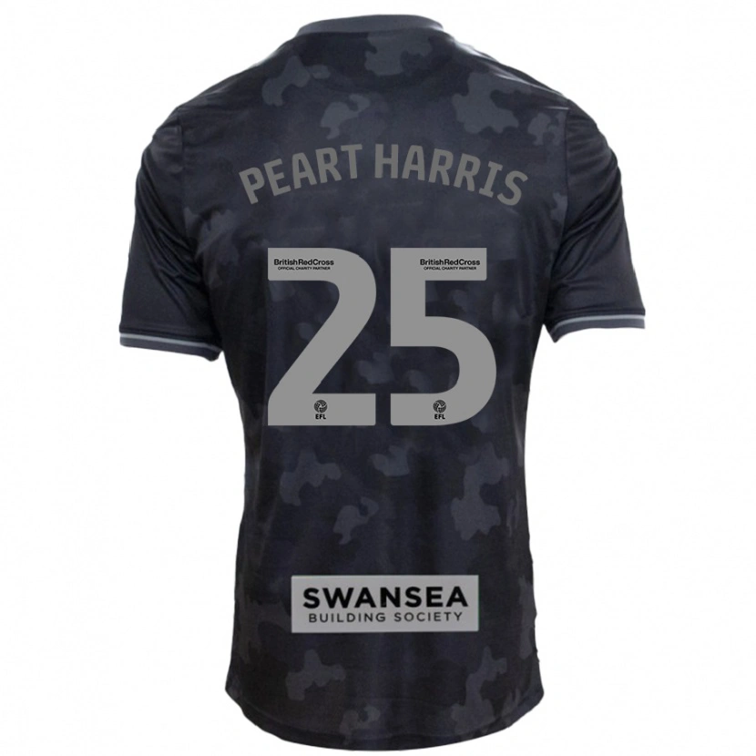 Danxen Heren Myles Peart-Harris #25 Zwart Uitshirt Uittenue 2024/25 T-Shirt