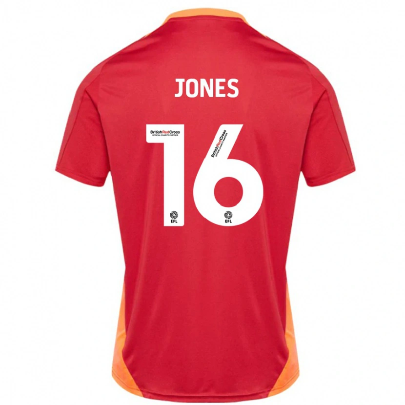 Danxen Heren Patrick Jones #16 Blauw Gebroken Wit Uitshirt Uittenue 2024/25 T-Shirt