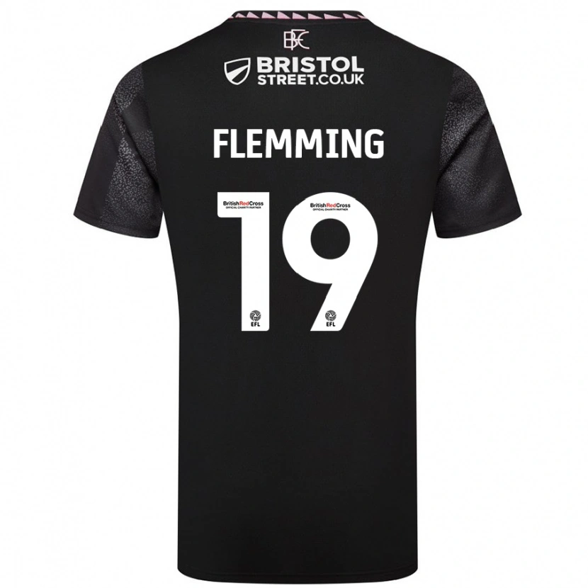 Danxen Heren Zian Flemming #19 Zwart Uitshirt Uittenue 2024/25 T-Shirt