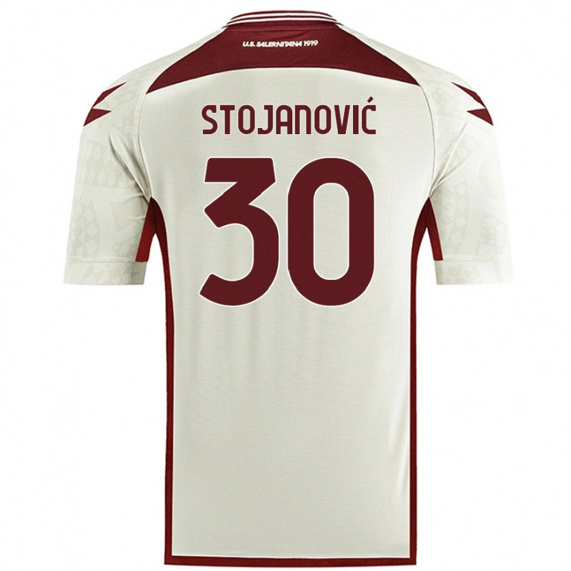 Danxen Heren Petar Stojanović #30 Crèmekleur Uitshirt Uittenue 2024/25 T-Shirt