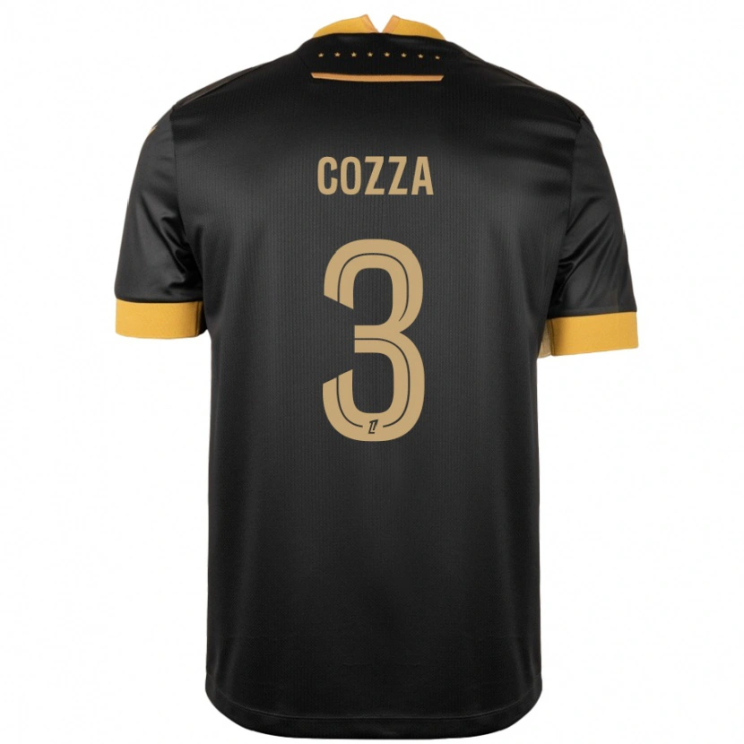 Danxen Dames Nicolas Cozza #3 Zwart Bruin Uitshirt Uittenue 2024/25 T-Shirt