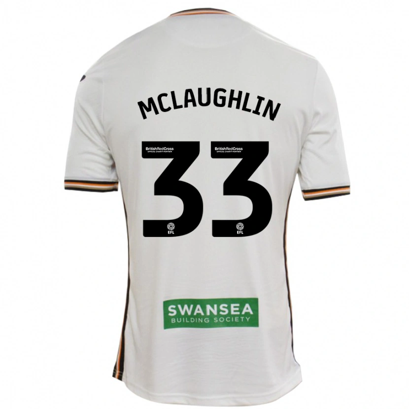 Danxen Dames Jon Mclaughlin #33 Wit Thuisshirt Thuistenue 2024/25 T-Shirt