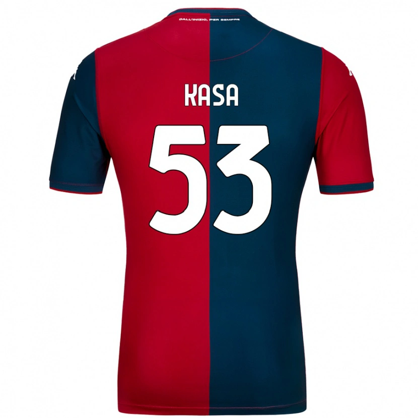 Danxen Dames Lior Kasa #53 Rood Donkerblauw Thuisshirt Thuistenue 2024/25 T-Shirt