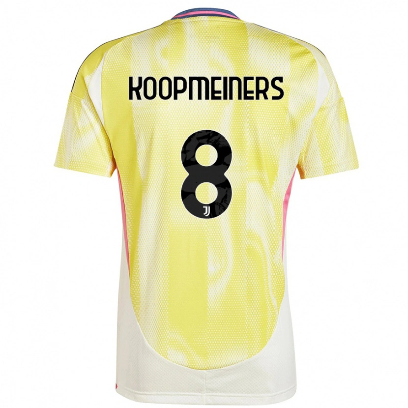 Danxen Dames Teun Koopmeiners #8 Zonnig Geel Uitshirt Uittenue 2024/25 T-Shirt