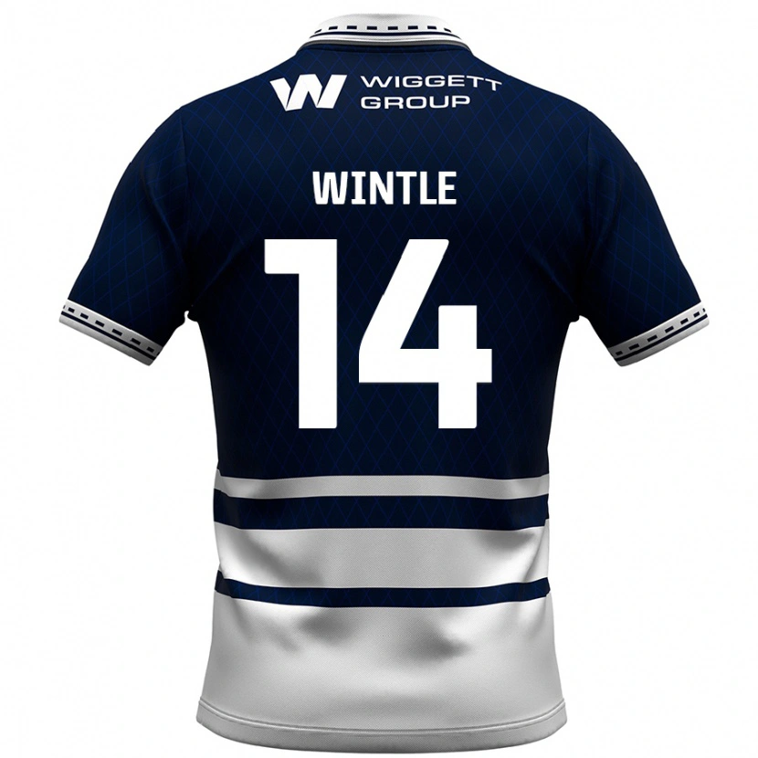 Danxen Dames Ryan Wintle #14 Marineblauw Wit Thuisshirt Thuistenue 2024/25 T-Shirt