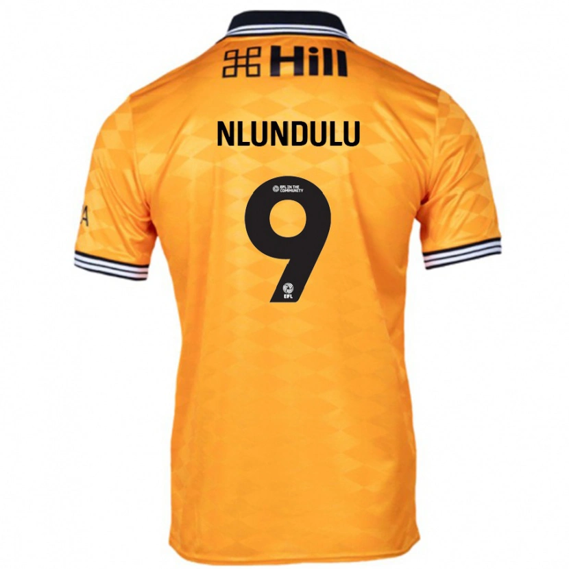 Danxen Dames Dan Nlundulu #9 Oranje Thuisshirt Thuistenue 2024/25 T-Shirt